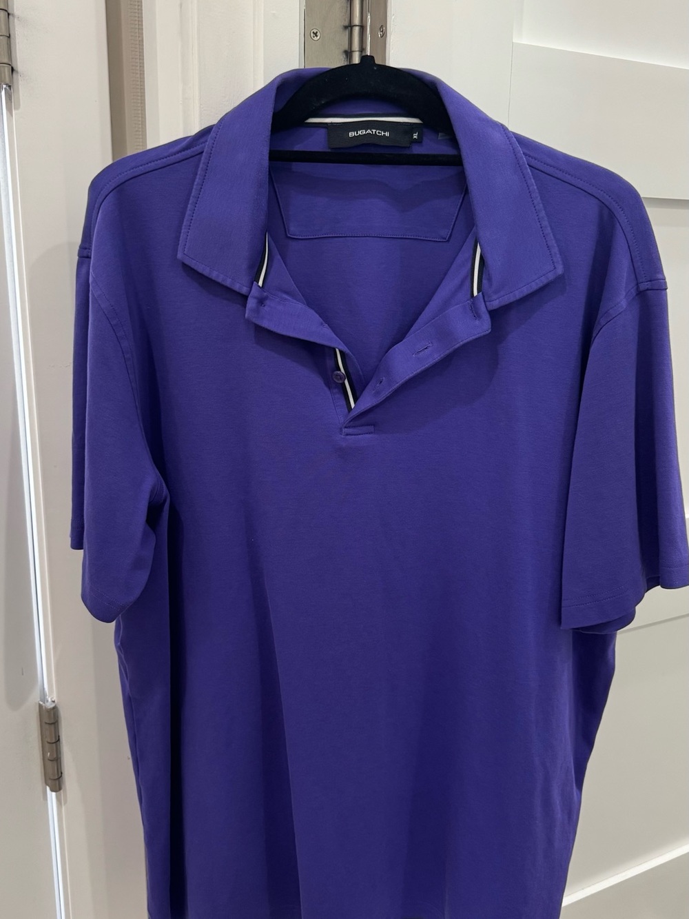 Bugatchi Men’s Royal Purple Short-Sleeve Polo